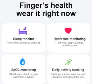 แหวนสมาร์ท OEM ตรวจวัดอัตราการเต้นของหัวใจ พร้อมหน้าจอ LED แสดงผล ตรวจจับอารมณ์ ใช้งานร่วมกับ IOS และ Android - Product Image 2