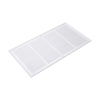 Grille d'aération fixe en aluminium blanc au design carré moderne pour usage extérieur, sous-sol, entrepôt, et climatisation de bureau