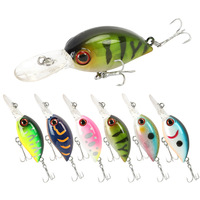 Top Right CB387 40mm 3.6g Shad Mini Crankbait Leurres Crankbait pour la pêche au bar Griffon Bait Jerkbait
