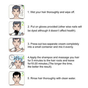 IVS usage domestique 10 Mins Hair Dye 30 ml shampooing de coloration des cheveux 4 couleurs shampooing de coloration permanente pour marque privée OEM vente en gros - Product Image 6