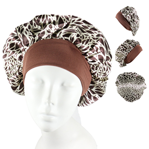 Gorro de Satén para Dormir HZM-24020 con Logotipo Personalizado, Colorido, para Mujer, Venta al Por Mayor - Product Image 2