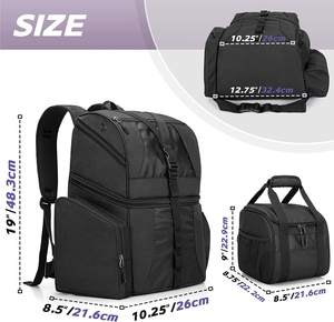 Sac à dos de bowling résistant à l'eau avec logo personnalisé pour une seule boule, sac pour une seule boule avec compartiment pour chaussures - Product Image 6