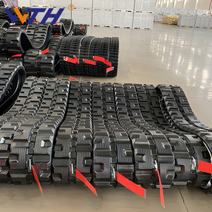 Chenilles en caoutchouc pour excavatrices Volvo EC45, EC55, EC55B, ECR48C, Komatsu PC18MR-2, PC56, et <span class=keywords><strong>Hyundai</strong></span> HX35, HX35AZ, 81MH-27011 - Product Image 1