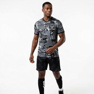 Conjunto de Uniforme de Fútbol Sublimado Personalizado Unisex, Sin Mangas, Transpirable, Cintura Elástica, Poliéster - Product Image 4