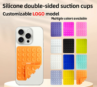 Cadeau de fête, ventouse adhésive en silicone pour téléphone à deux côtés, cadeau, ventouse en silicone double face pour téléphone, support de téléphone