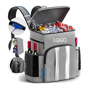 Custom Large Capacity Lightweight <b>Cooler</b> <b>Backpack</b> Bag Multifunctional Waterproof for Picnic Camping Lunch Promotional Item - Product Image 1