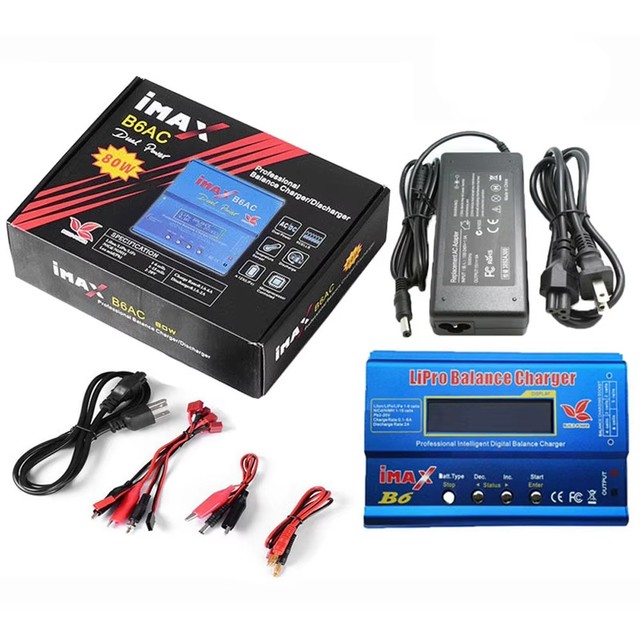 IMAX B6 V2 6A 60W Balance Charger Discharger for NiMH NiCD LiHV NiCd Li-ion Battery Charger for DJI Mavic/Inspire Battery