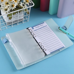 PU Leather Custom LOW MOQ A6 <b>Notebook</b> <b>Binder</b> Budget Planne Cash Envelopes Sheets Budget Wallet - Product Image 3