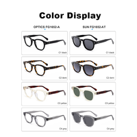 Lunettes de vue LC de qualité supérieure avec monture en acétate, design optique vintage, verres anti-lumière bleue personnalisés pour hommes