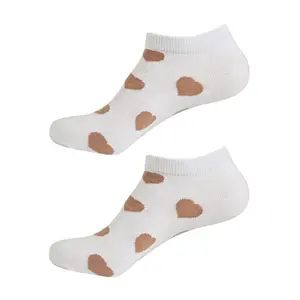 Meias curtas femininas antiderrapantes meias confortáveis meias curtas de malha de algodão OEM