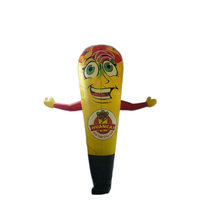 Homme gonflable amusant avec lumière LED, personnalisable pour la publicité, idéal pour les événements promotionnels et les entreprises