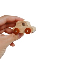 C02100 CPC Report Ensemble de véhicules à rampe vintage en bois massif Voitures en bois 8 petites voitures en bois Ensemble de jeu de voitures naturelles pour les tout-petits, les enfants