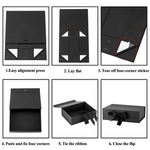 Luxus Custom Logo Print Faltbarer Magnet Hart Starre Karton Verpackungs box Neues Design für Kleidung Schuhe aus Wellpappe - Product Image 2