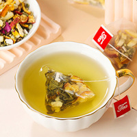 LUMIFLORA Vente en gros de sachets de thé aromatisés à la citronnelle, à base de plantes chinoises, pour la perte de poids et la détoxification, marque privée, 150g (5x30 sachets)