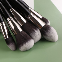 Ensemble de pinceaux de maquillage en gros d'usine, pinceaux professionnels pour le visage et les yeux, logo personnalisé, marque privée