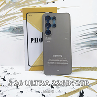 Smartphone S26 Ultra 5G, 22 Go de RAM, 2 To de ROM, écran LCD 144 Hz, téléphone mobile Android, double SIM