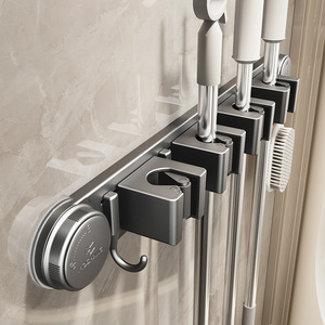 Shu Zheng <b>Mop</b> Clip Wall Mounted Rectangular Durable For Bathroom <b>Cleaning</b> Tools - Product Image 1