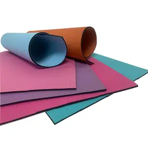 China Factory Manufacturer Neoprene Sheet 3mm 4mm Colorful Polyester Nylon Coated Wholesale Custom Printed Neoprene Fabric