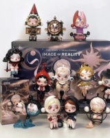 Figurines PVC SKULLPANDA Image Reality Popmart en boîte mystère, lot de 12 boîtes, échelle 1/72, jouets tendance, poupée surprise, cadeau de collection