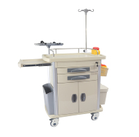 Carrito de Emergencia Médico ABS con Ruedas Silenciosas 750*480*920mm