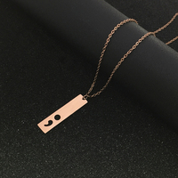 Collier creux à breloques en forme de demi-cou à la mode, en acier inoxydable poli, bijoux, possibilité de livraison directe