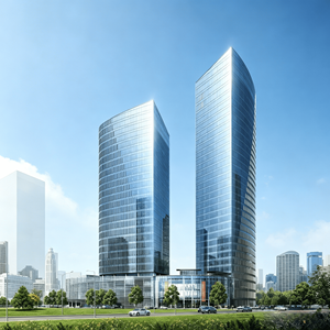 Grattacielo per Uffici con Struttura in Acciaio a Costruzione Rapida per CBD Urbano, Resistente al Fuoco, Ecologico, Conforme a ISO e CE - Product Image 4
