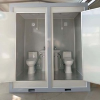 Remorque Sanitaire Portable Préfabriquée Durable et Écologique pour Hôpitaux et Appartements – Salle de Bain Publique Mobile Extérieure avec Douche et WC