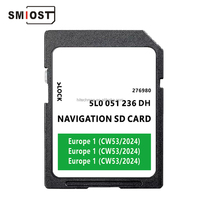 Tarjeta de Memoria SD CID de 32 GB, Software de Actualización de Navegación GPS para Automóvil 2023 para Skoda MIB2 Amundsen