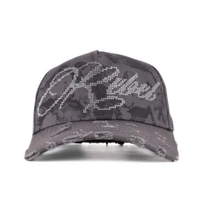 Cappelli Baseball Originali di Alta Qualità a 5 Pannelli in Cotone Strutturato con Fodera in Seta, Patch in Metallo Originale Barbas, Stile Streetwear - Product Image 4