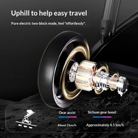 Poussette Bébé Aibeli Future 5S Smart Brake High Landscape avec Pneus en PU, Cadre Pliable en Alliage d'Aluminium I-S035A-1 pour Voyage de Nouveau-né