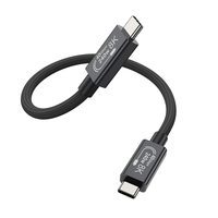 Câble de charge rapide USB-C vers Type-C 240W 40 Gbps USB4.0 haute vitesse 5A pour transfert de données/vidéo/audio pour iOS et imprimante