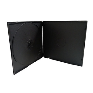 Estuche negro para CD/DVD de 12 mm, tamaño estándar para almacenamiento de discos - Product Image 1