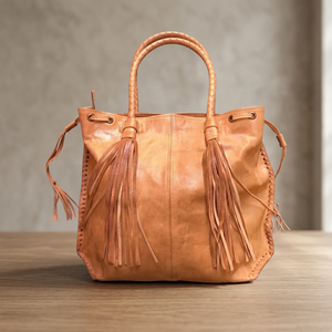 Sac fourre-tout unisexe en toile avec franges, style classique, poignée souple, durable, fabriqué à la main, roulettes pivotantes - Product Image 5