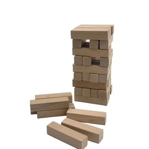 Nouveau jeu économique de blocs de construction en bois personnalisés, tour en bois, jeu de tour à empiler, jeu d'extérieur - Product Image 2