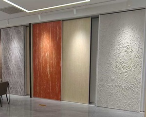 Revêtement mural intérieur moderne en pierre flexible, travertin rouge, pour la décoration des espaces commerciaux et artistiques - Product Image 6
