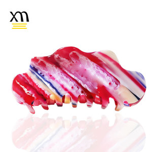 <span class=keywords><strong>Pince</strong></span> à <span class=keywords><strong>cheveux</strong></span> nuage <span class=keywords><strong>XXL</strong></span> sur mesure de 13 cm pour <span class=keywords><strong>cheveux</strong></span> épais et longs, en acétate, grande <span class=keywords><strong>pince</strong></span> à <span class=keywords><strong>cheveux</strong></span> de haute qualité, motif rayé arc-en-ciel - Product Image 4