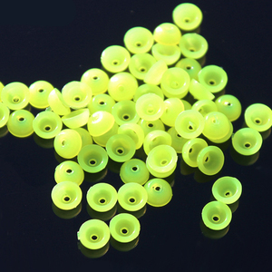 WEIHE 100 pièces/sac demi-cercle en plastique bloc perle <span class=keywords><strong>bouchon</strong></span> <span class=keywords><strong>carpe</strong></span> accessoires de pêche - Product Image 4