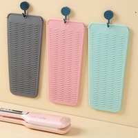 AWYQYH Tapis en silicone résistant à la chaleur pour fer à boucler et fer à lisser, support pour coiffure