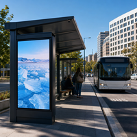 Affichage publicitaire LED extérieur P3.91, étanche, haute luminosité, panneau LED couleur pleine pour signalisation numérique des arrêts de bus