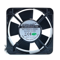 Maßgefertigte Hochleistungs-AC-Axialventilatoren 15051, 150x150x50mm Kunststoffblätter, AC-Kühlventilator, Belüftung, 220V, Zwei Kugellager Axiallüfter