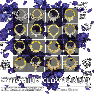 Clover Wholesale Cadeau pour enfants : Anneau clicker en titane F136 pour <span class=keywords><strong>piercing</strong></span> de septum, <span class=keywords><strong>piercing</strong></span> d'oreille et de <span class=keywords><strong>nez</strong></span>, et <span class=keywords><strong>piercing</strong></span> de <span class=keywords><strong>narine</strong></span> en zircon G23 - Product Image 2