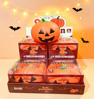 Jouet Squishy Géant Citrouille Moelleuse à Remontée Lente, Balle Anti-Stress à Presser, Jouet Fidget pour Halloween, Noël, Fêtes, Vente en Gros
