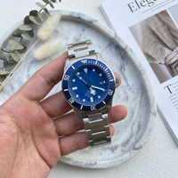 Montre à quartz pour homme OEM personnalisée, boîtier en alliage d'acier inoxydable, lumineuse, sportive, étanche 3ATM, mouvement japonais, vente en gros d'usine