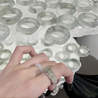 Bague en jade véritable violet de haute qualité, tendance, en pierre naturelle, tailles 6/7/8/9, pour femme, cadeau de mariage ou de fiançailles, vente chaude directe usine
