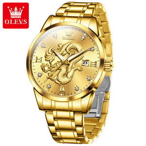 Reloj de Oro para Hombre, Nuevo y en Oferta, Reloj de Pulsera de Cuarzo de Lujo, Deportivo, Casual, Resistente al Agua, Reloj Masculino - Product Image 1