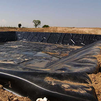 Geomembrana de HDPE de 1.00mm y 1.5mm para Revestimiento de Estanques de Camarones, Acuicultura, Cultivo de Camarones, Almacenamiento de Agua, Vertederos y Proyectos Mineros