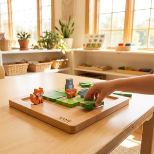 <span class=keywords><strong>Jeu</strong></span> de société en bois personnalisé : <span class=keywords><strong>Labyrinthe</strong></span> forestier, casse-tête logique, puzzle éducatif Montessori STEM - Product Image 3