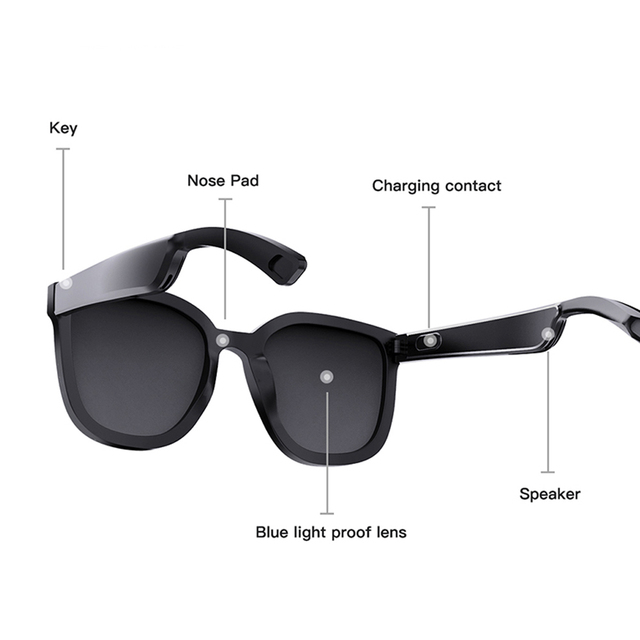 Factory Price Smart Bluetooth Glasses with Music Phone Glasses in a Stylish Frame Blu-ray Sunglasses
