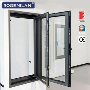 Ventanas Abatibles de Doble Vidrio Templado Rogenilan <span class=keywords><strong>Florida</strong></span>, Ventana de Aluminio con Rotura de Puente Térmico Exterior con Ventanas Fijas - Product Image 5