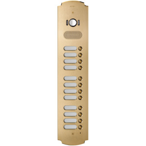 Panel de Intercomunicación para Puerta Patavium 2F+ A/V de 12 Botones, Latón, 57 mm de Largo, 6.6 cm de Alto - Product Image 1